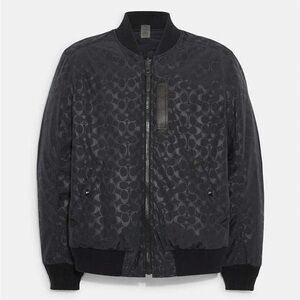 Coach Bomber Jacket Reversible Signature Ma 1 Jacket